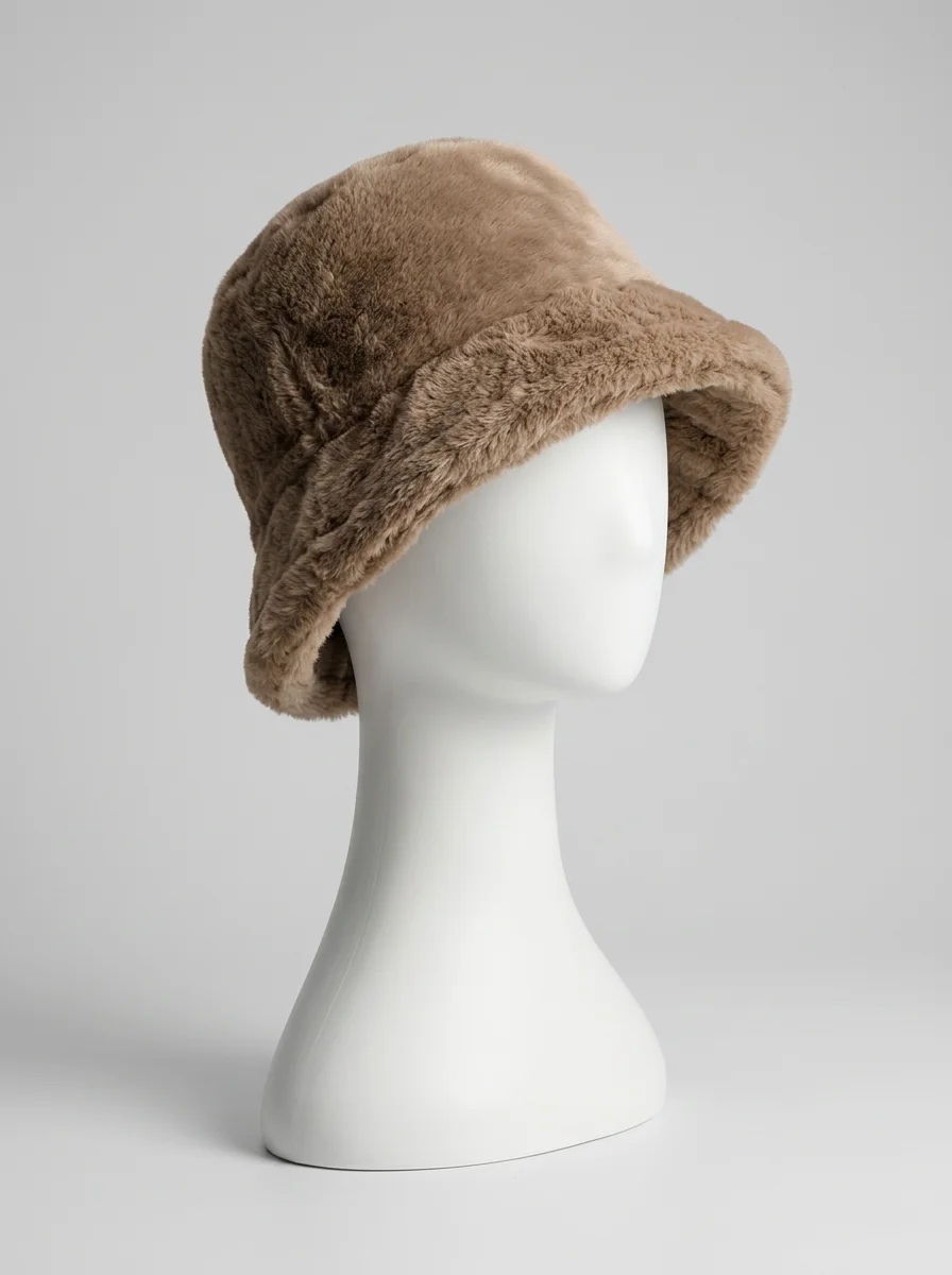 Chapeau cloche fausse fourrure femme élégant - Vue 2 - Chapeau cloche