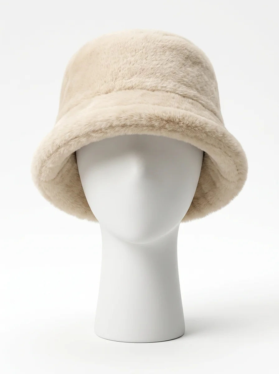 Chapeau cloche fausse fourrure femme élégant - Vue 3 - Chapeau cloche