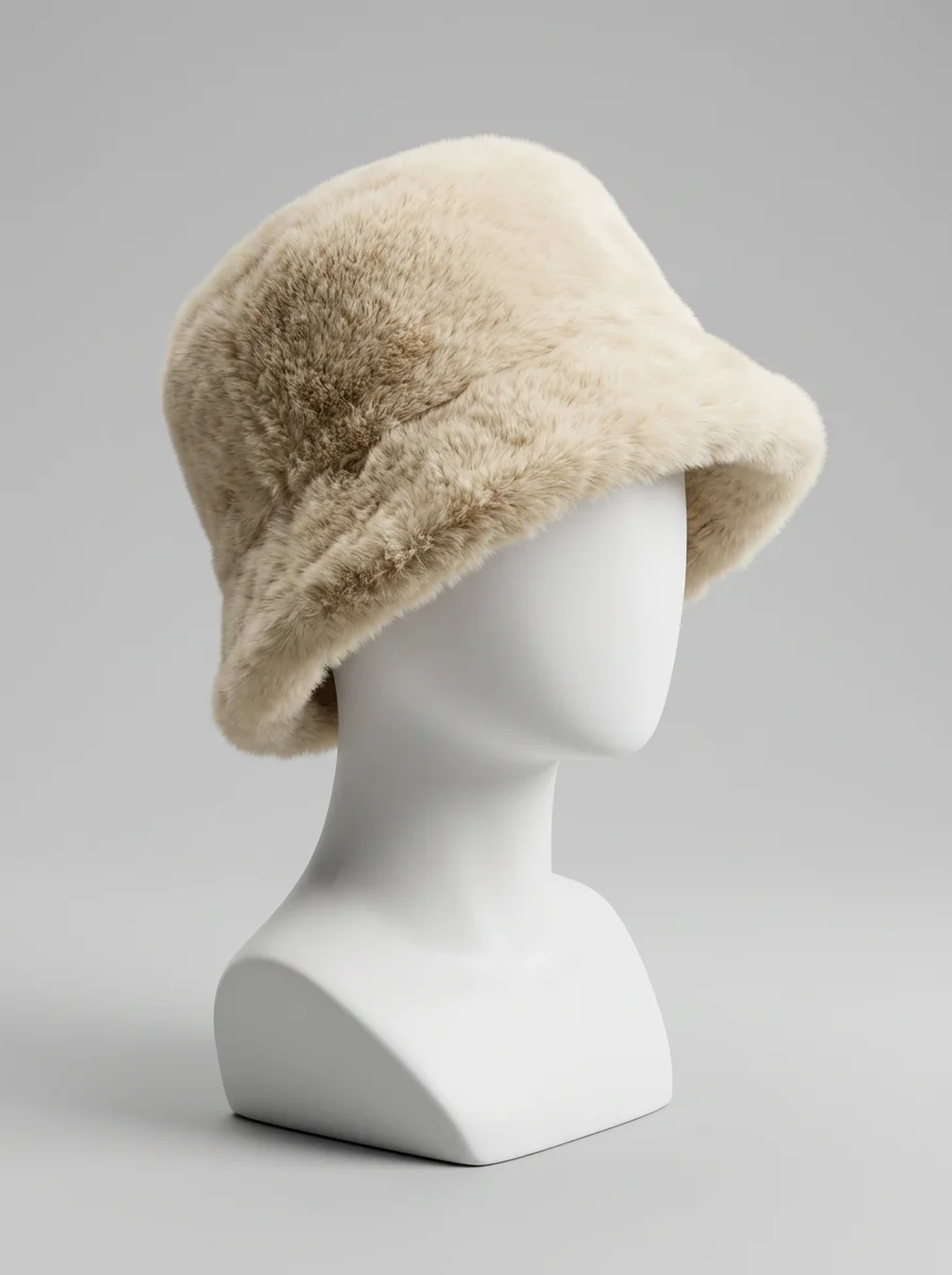 Chapeau cloche fausse fourrure femme élégant - Vue 4 - Chapeau cloche