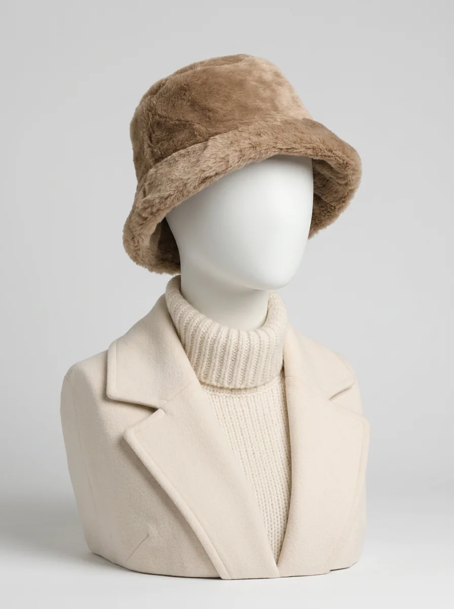 Chapeau cloche fausse fourrure femme élégant - Vue 5 - Chapeau cloche