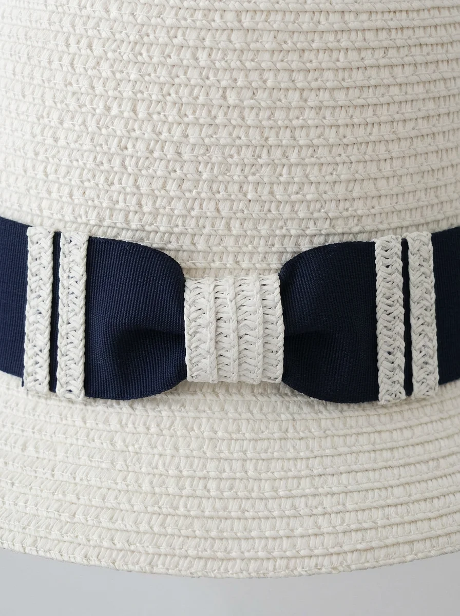 Chapeau cloche paille de cellulose femme silhouette rétro ajustable - Vue 12 - Chapeau cloche