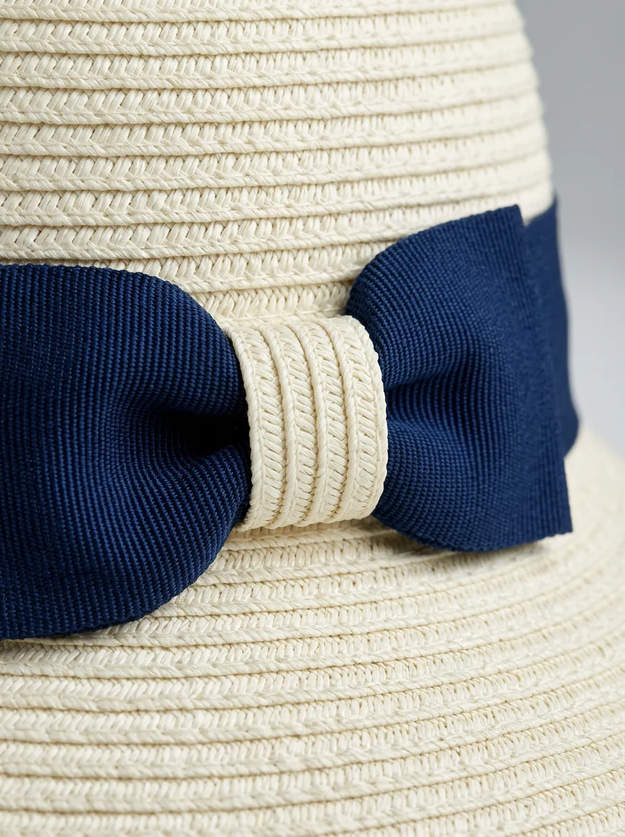 Chapeau cloche paille de cellulose femme silhouette rétro ajustable - Vue 6 - Chapeau cloche