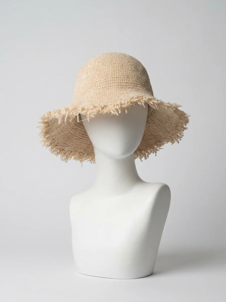 Chapeau cloche viscose femme ajustable style bohème - Vue 9 - Chapeau cloche